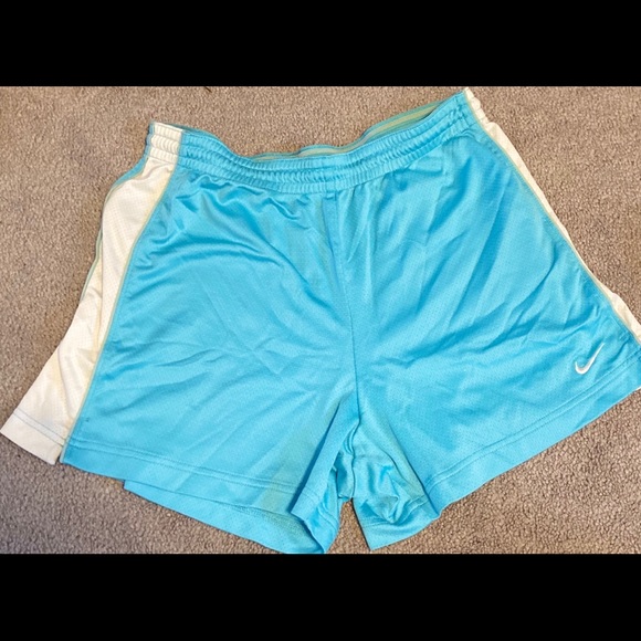 Nike light blue shorts